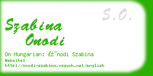 szabina onodi business card